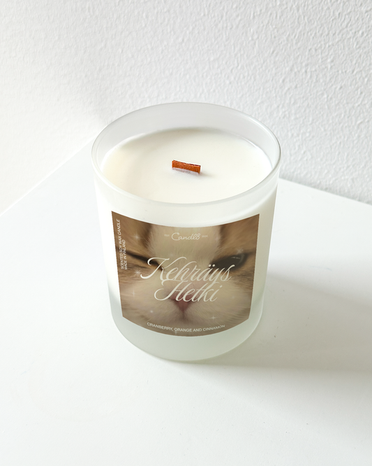 "Kehräyshetki" Candle 220g - Cranberry, Orange & Cinnamon Sent