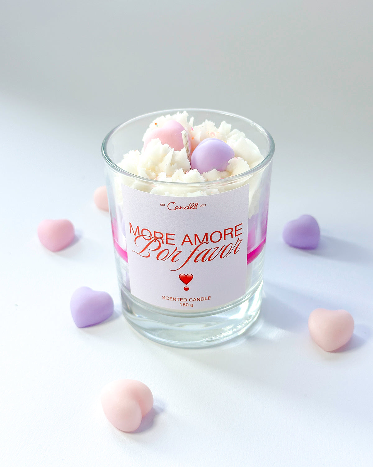 More Amor Por Favor – Sweet Heart Dessert Candle