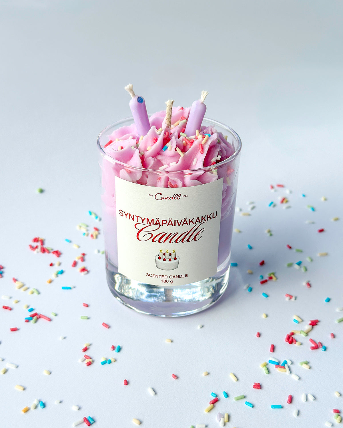Syntymäpäiväkakku – Birthday Cake Dessert Candle