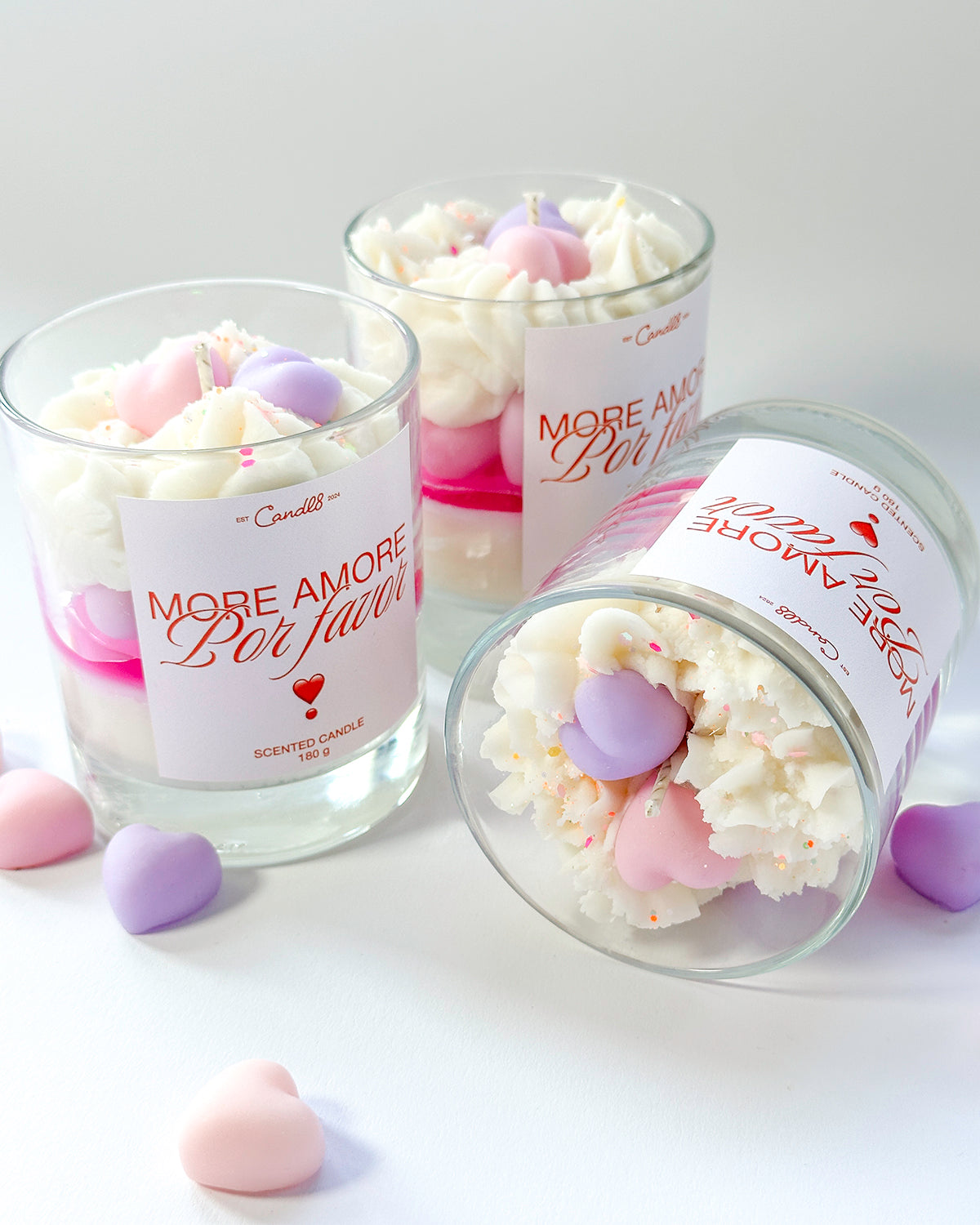 More Amor Por Favor – Sweet Heart Dessert Candle