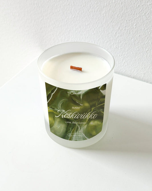 "Keskiviikko" Candle 220g - Lime Basil Lemon Scent