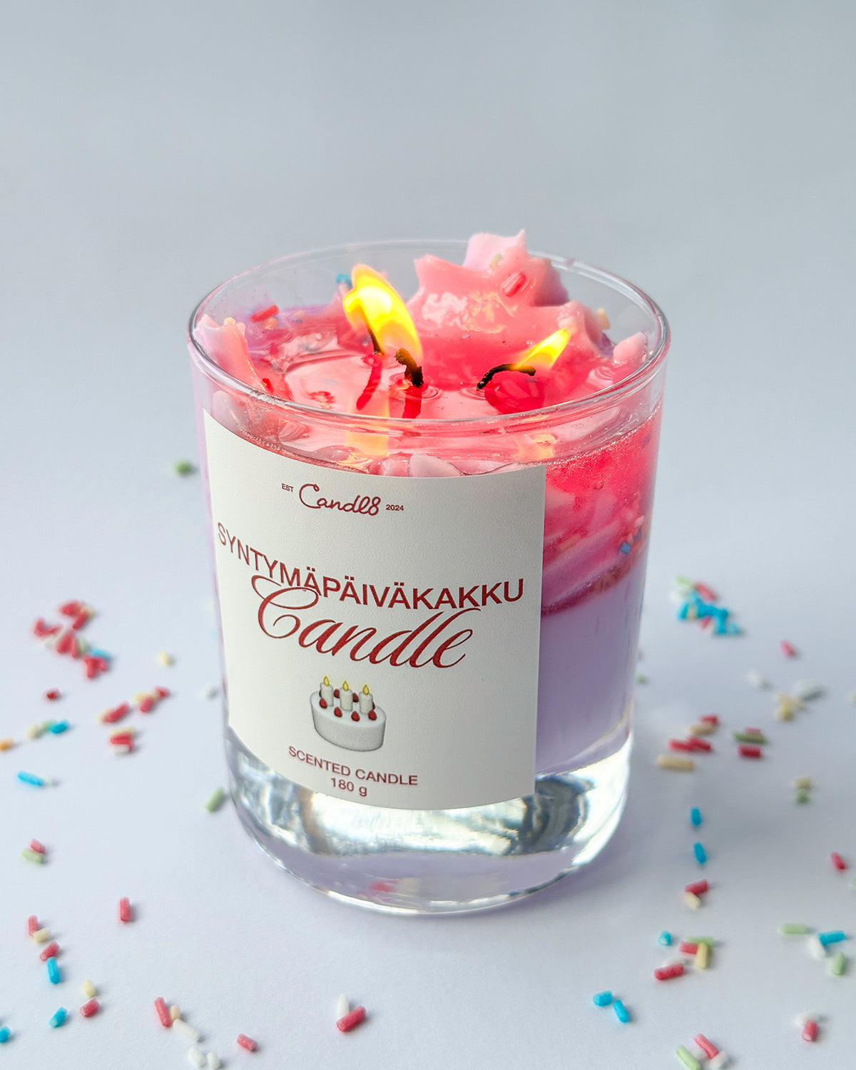 Syntymäpäiväkakku – Birthday Cake Dessert Candle