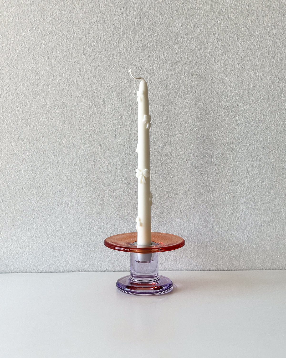 Bow Taper Candle