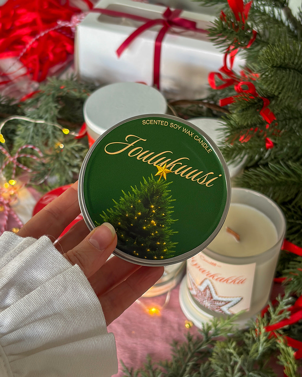 "Joulukuusi" Candle 90g - Christmas Tree Scent