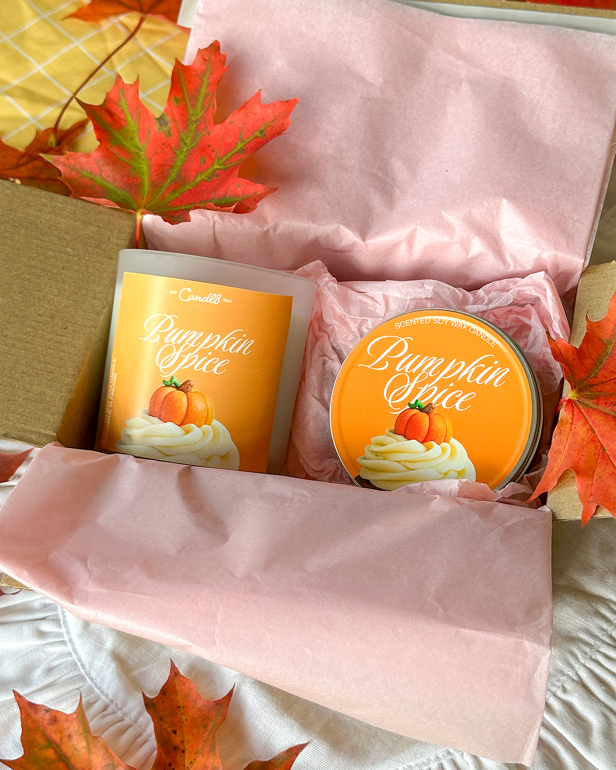 "Pumpkin Spice" Candle 90g - Pumpkin Spice Scent