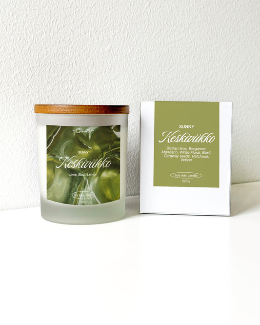 "Keskiviikko" Candle 220g - Lime Basil Lemon Scent