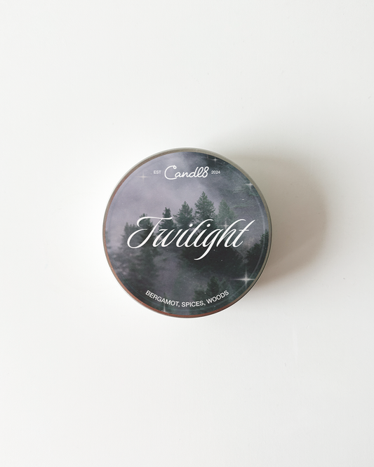 "Twilight" Candle 90g - Bergamot, Spices & Woods Scent