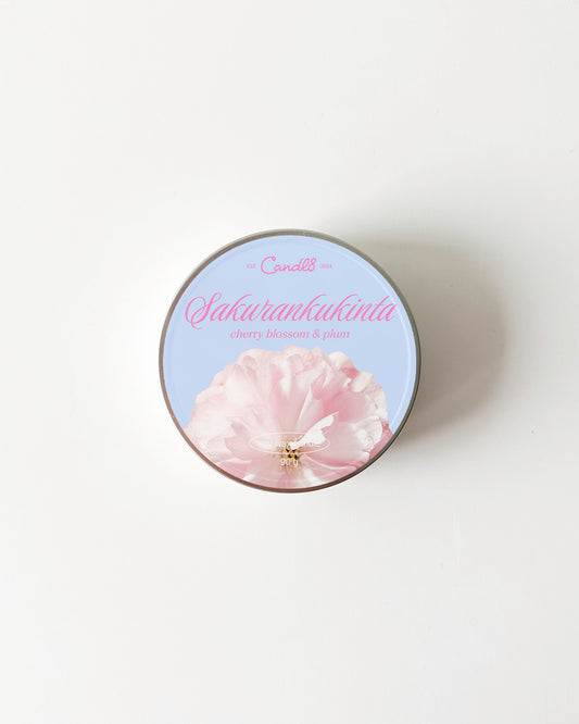 "Sakurankukinta" Candle 90g – Cherry Blossom & Plum Scent