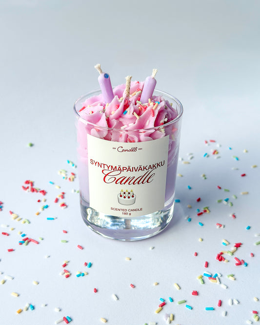 Syntymäpäiväkakku – Birthday Cake Dessert Candle