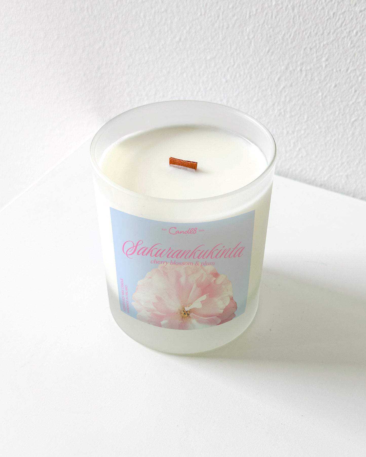"Sakurankukinta" Candle 200g – Cherry Blossom & Plum Scent
