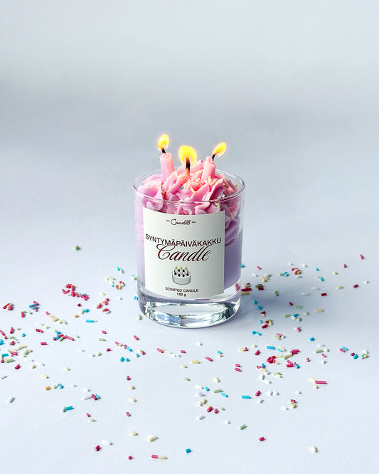 Syntymäpäiväkakku – Birthday Cake Dessert Candle