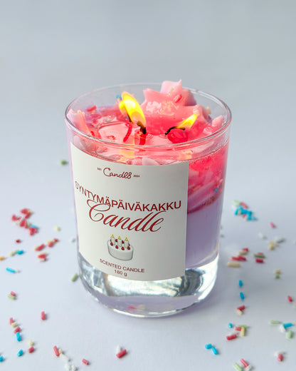 Syntymäpäiväkakku – Birthday Cake Dessert Candle