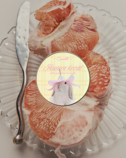 "Ikuinen kevät" Candle 90g – Grapefruit & Vanilla Scent