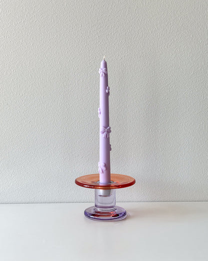 Set of 3 Bow Taper Candles