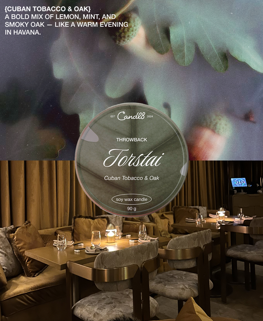 "Torstai" Candle 90g - Cuban Tobacco Scent