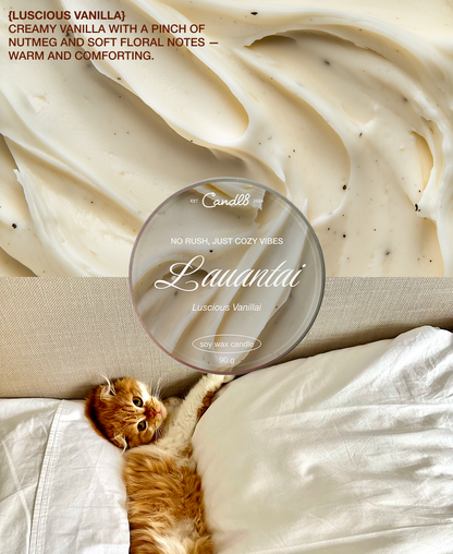 "Lauantai" Candle 90g - Luscious Vanilla Scent