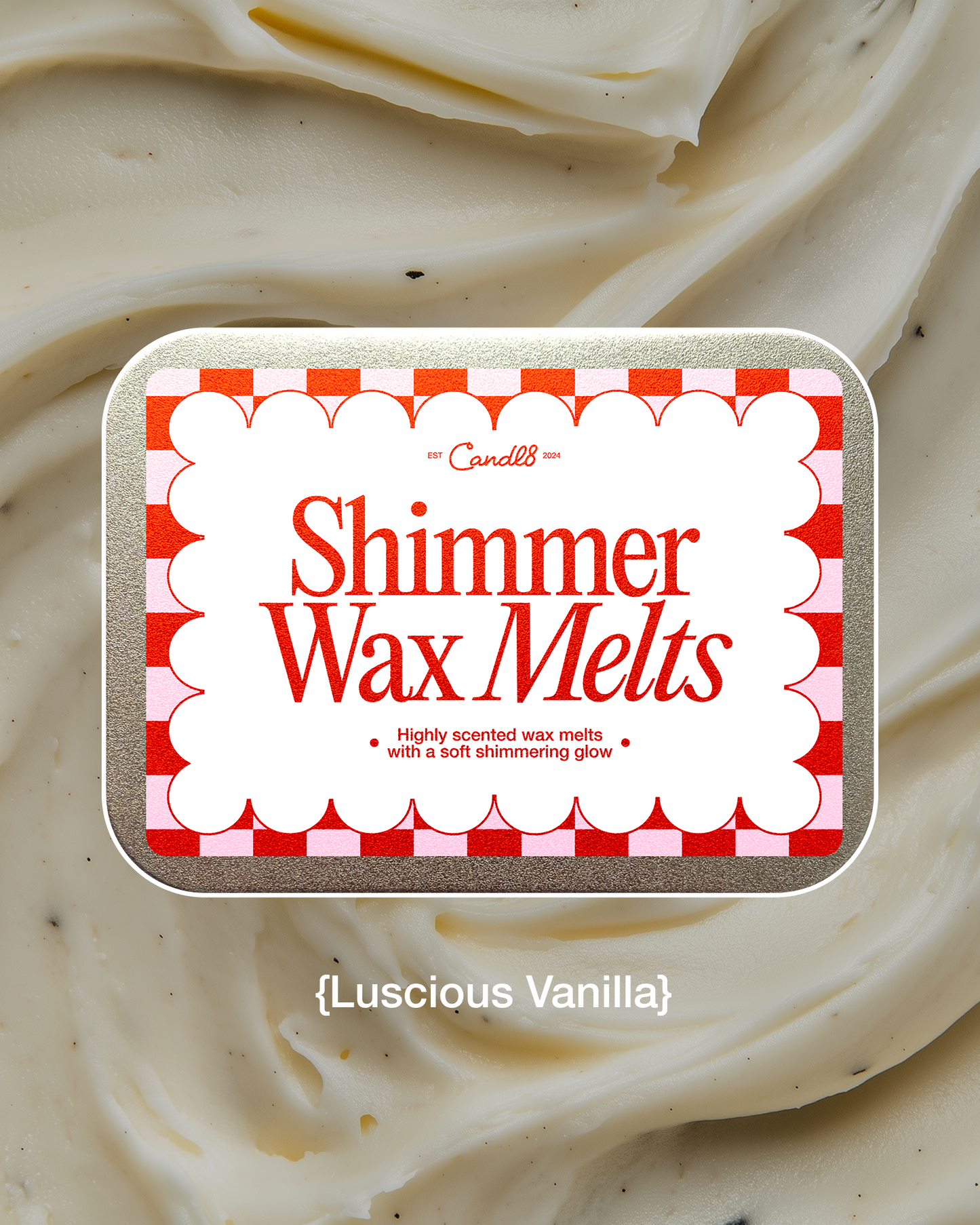Shimmer Wax Melts - Luscious Vanilla Scent
