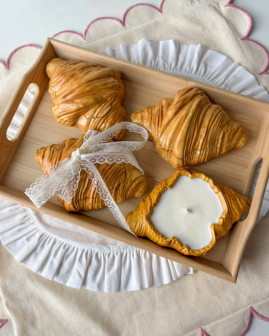 Croissant Candle with Buttery Croissant Scent