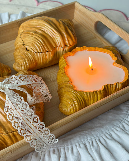 Croissant Candle with Buttery Croissant Scent