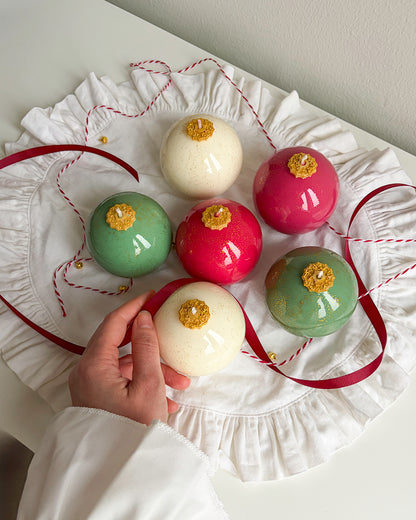 Set of 3 “Christmas Bauble” Candles