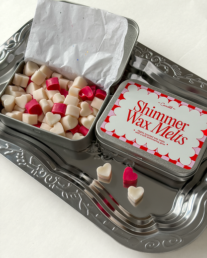 Shimmer Wax Melts - Rhubarb & Strawberry Scent