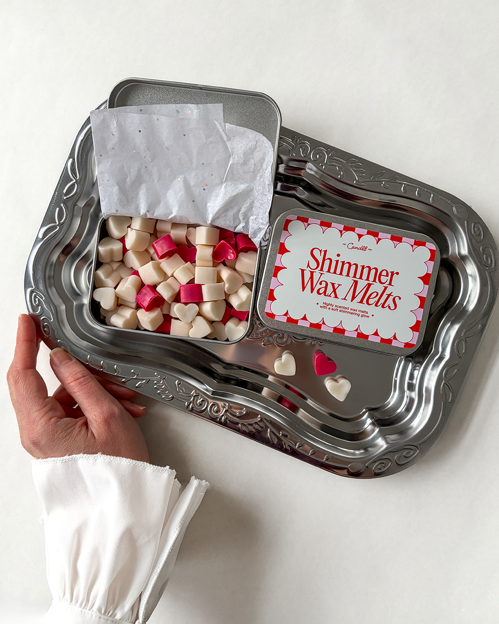 Shimmer Wax Melts - Rhubarb & Strawberry Scent