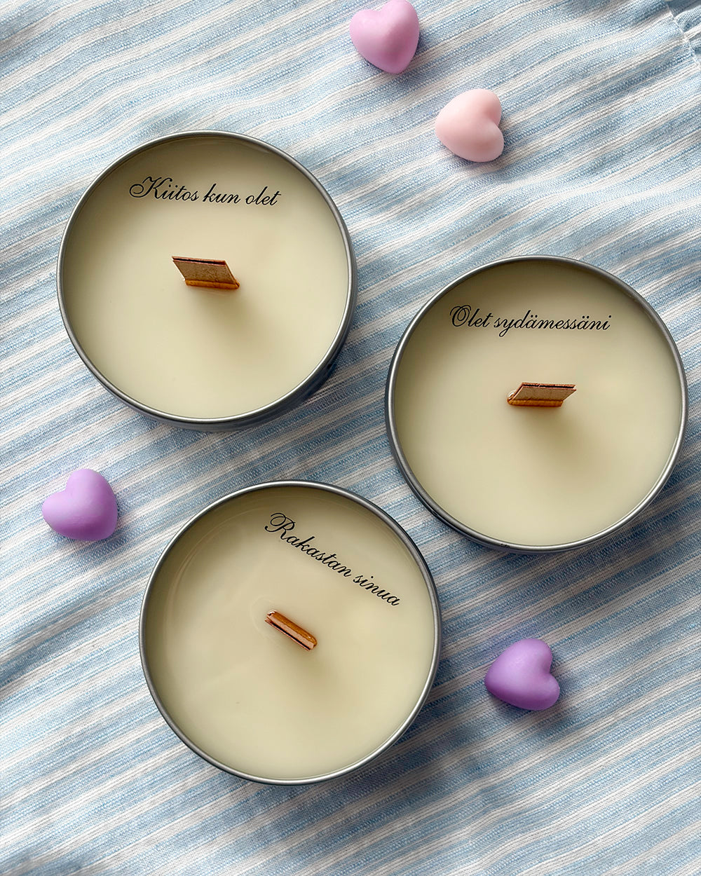 “Olet Rakastettu” Candle 90 g — With a Secret Message