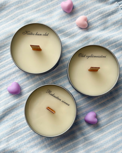 “Olet Rakastettu” Candle 90 g — With a Secret Message