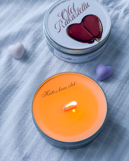 “Olet Rakastettu” Candle 90 g — With a Secret Message