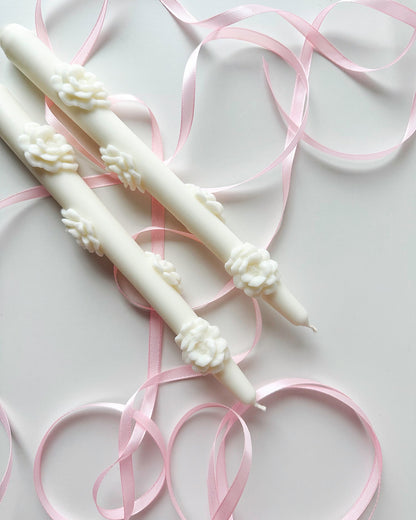 Camellia Taper Candle