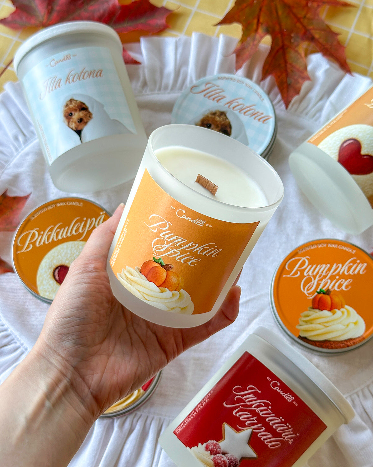 "Pumpkin Spice" Candle 220g - Pumpkin Spice Scent