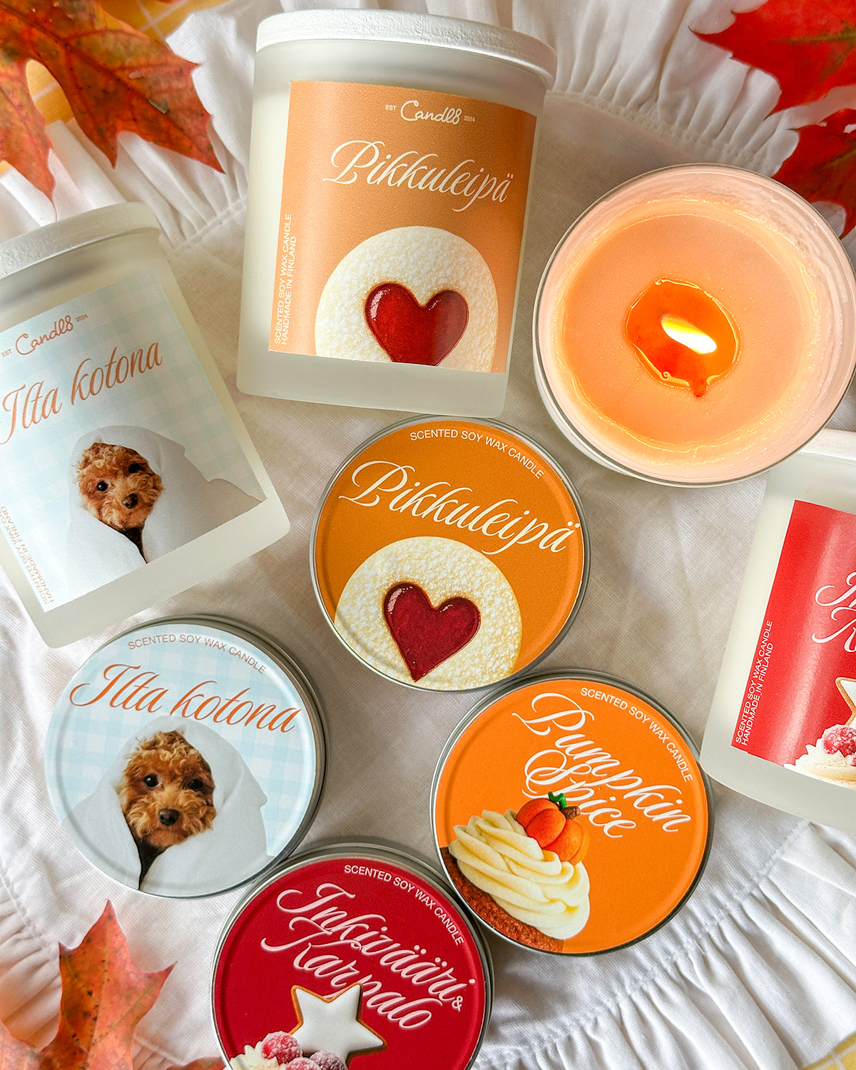 “Pikkuleipä” Candle 220g – Cookies & Cream Scent