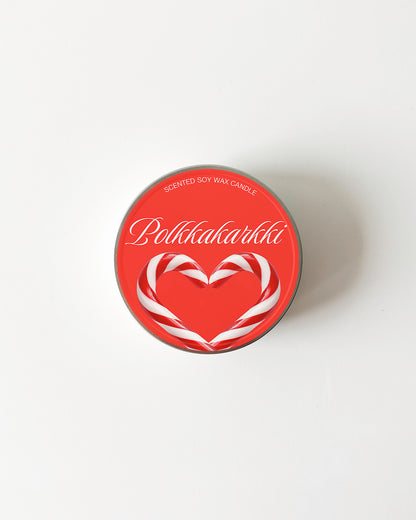 "Polkkakarkki" Candle 90g - Candy Cane Scent
