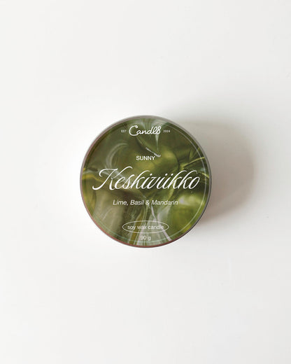 "Keskiviikko" Candle 90g - Lime Basil Lemon Scent