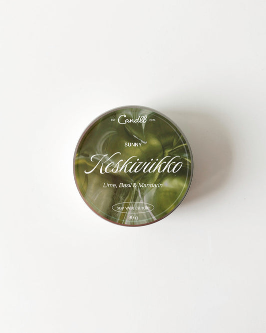 "Keskiviikko" Candle 90g - Lime Basil Lemon Scent