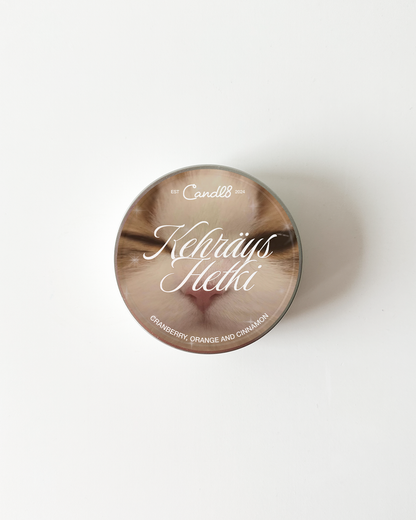 "Kehräyshetki" Candle 90g - Cranberry, Orange & Cinnamon Sent