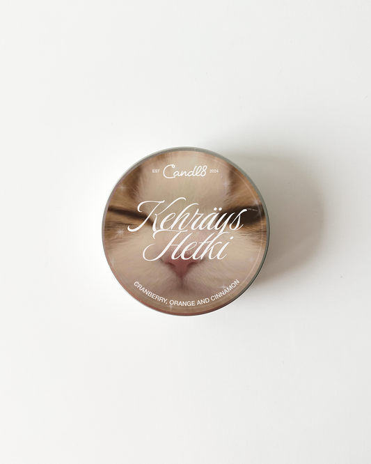 "Kehräyshetki" Candle 90g - Cranberry, Orange & Cinnamon Sent