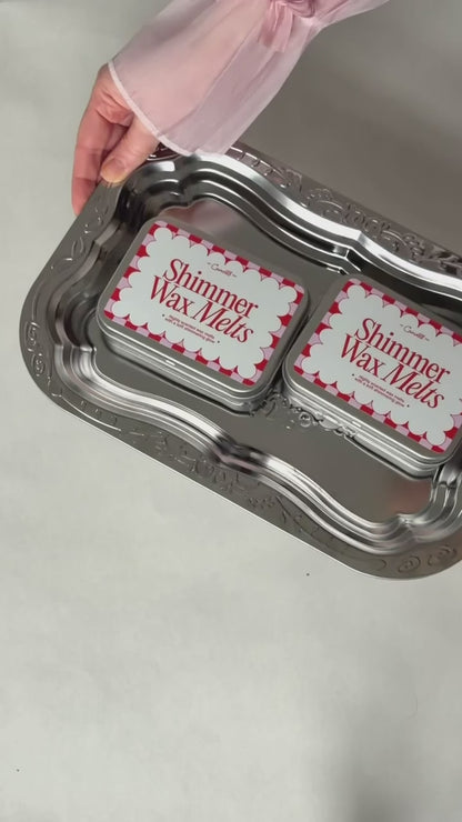 Shimmer Wax Melts - Rhubarb & Strawberry Scent