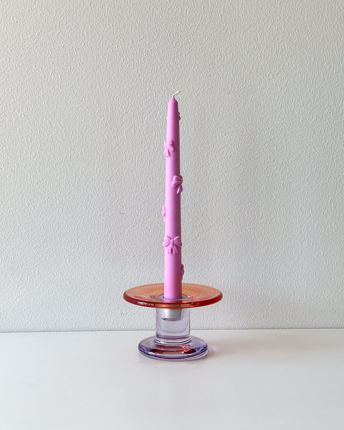 Set of 3 Bow Taper Candles